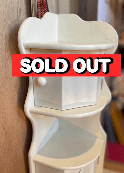 【SOLD OUT】トイレラック コーナータイプ　花柄