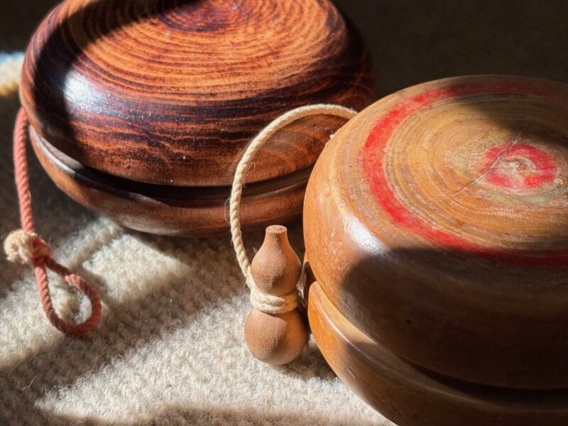 レトロ　木製　ヨーヨー