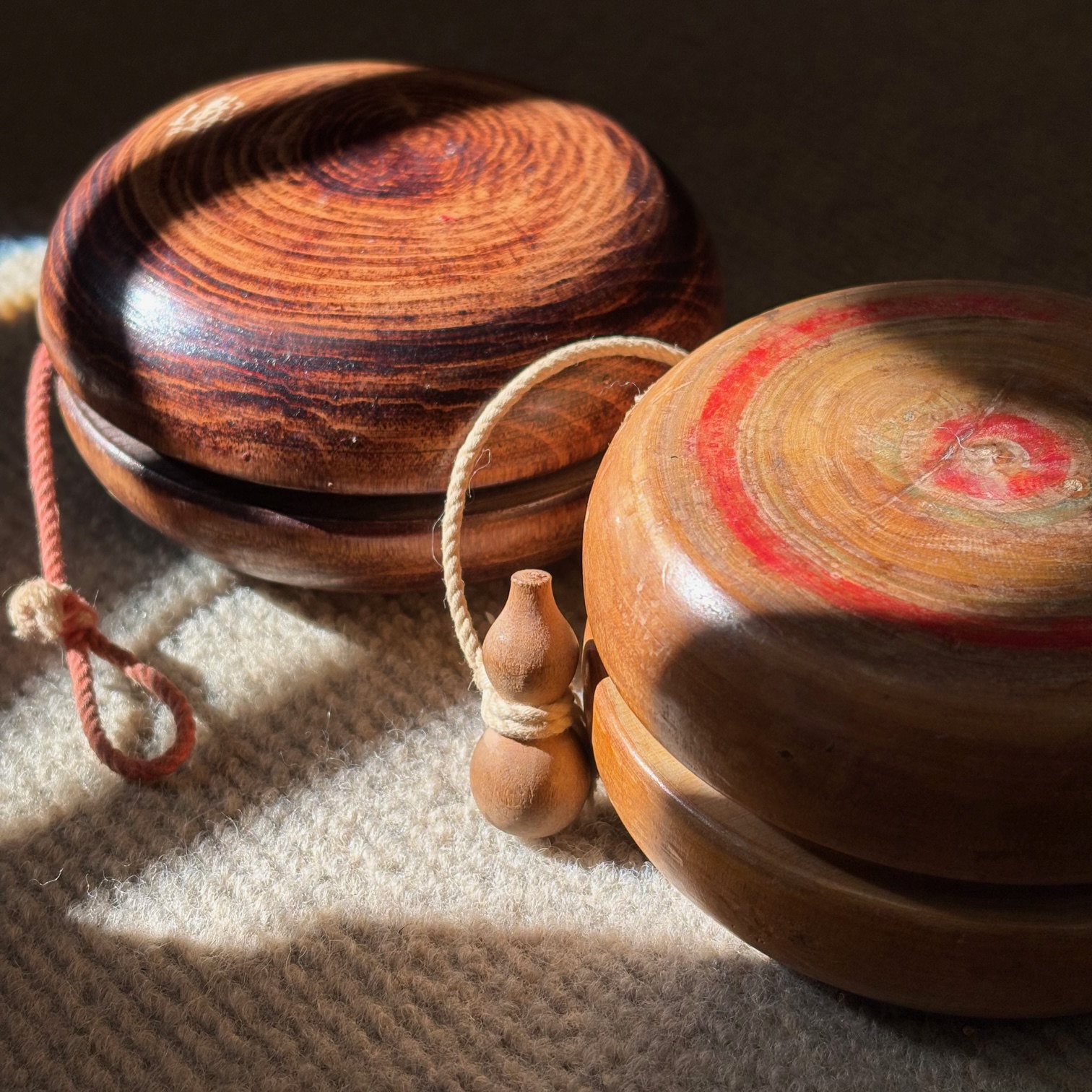 レトロ　木製　ヨーヨー