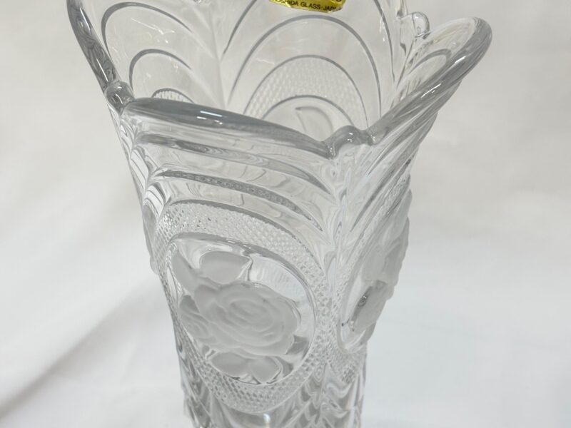 KOSHIDA CRYSTAL 24%　花瓶　フラワーベース　バラ