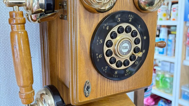レトロ SPIRIT OF ST. LOUIS 　手回し式　壁掛け電話