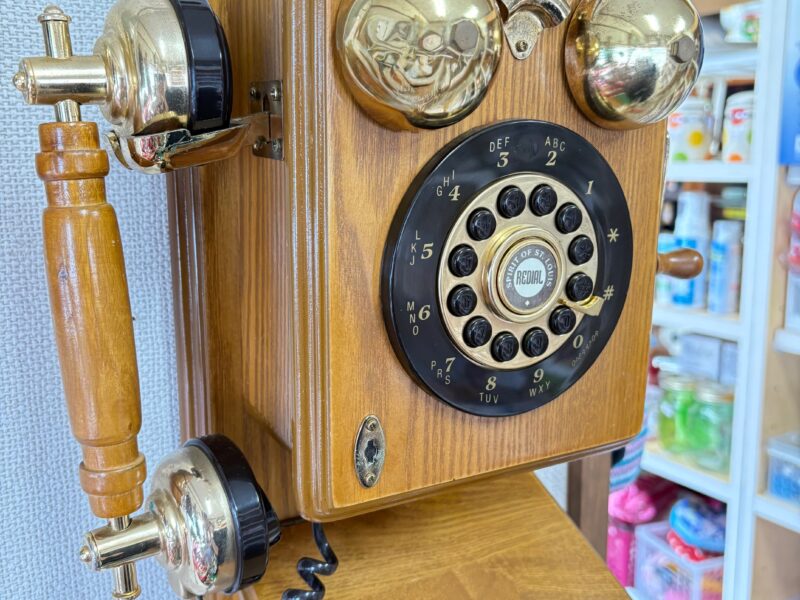 レトロ SPIRIT OF ST. LOUIS 　手回し式　壁掛け電話