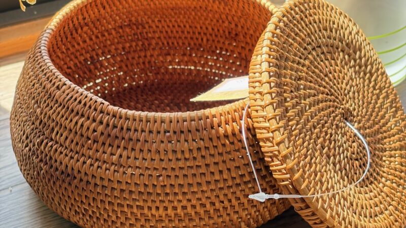 蓋付き小物入れ　収納 バスケット カゴ